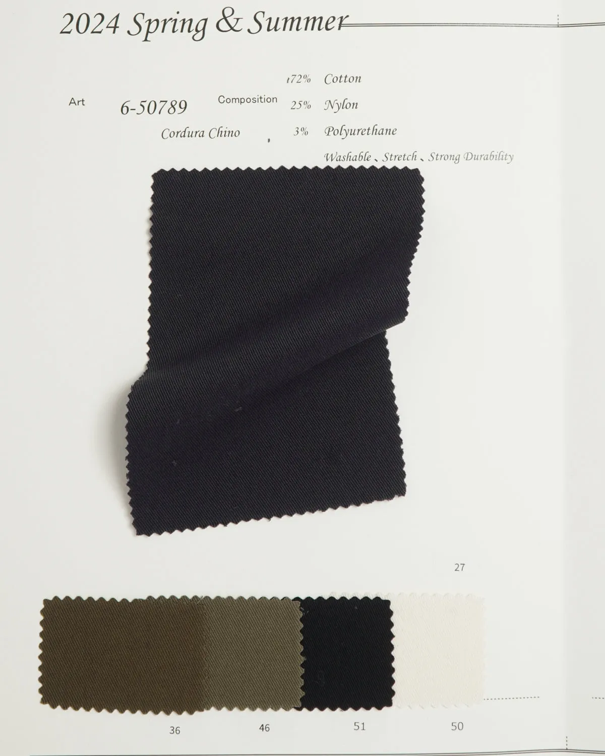 6-50789 Stretch Cordura Chino