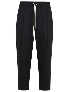 795 'Jogger' Black Cotton Pants