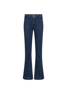 Ann Charlotte Jeans Wash Middark Nottingham - Denim Blue
