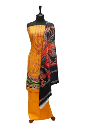 Bin Saeed Emb Linen`21 D#19997 (Yellow)