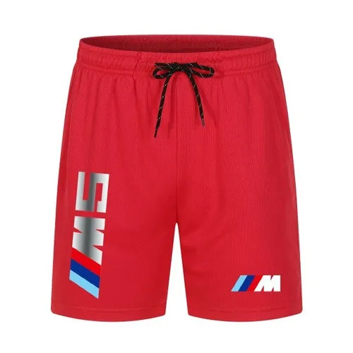 BMW M Power brand printed men's shorts men's sports shorts