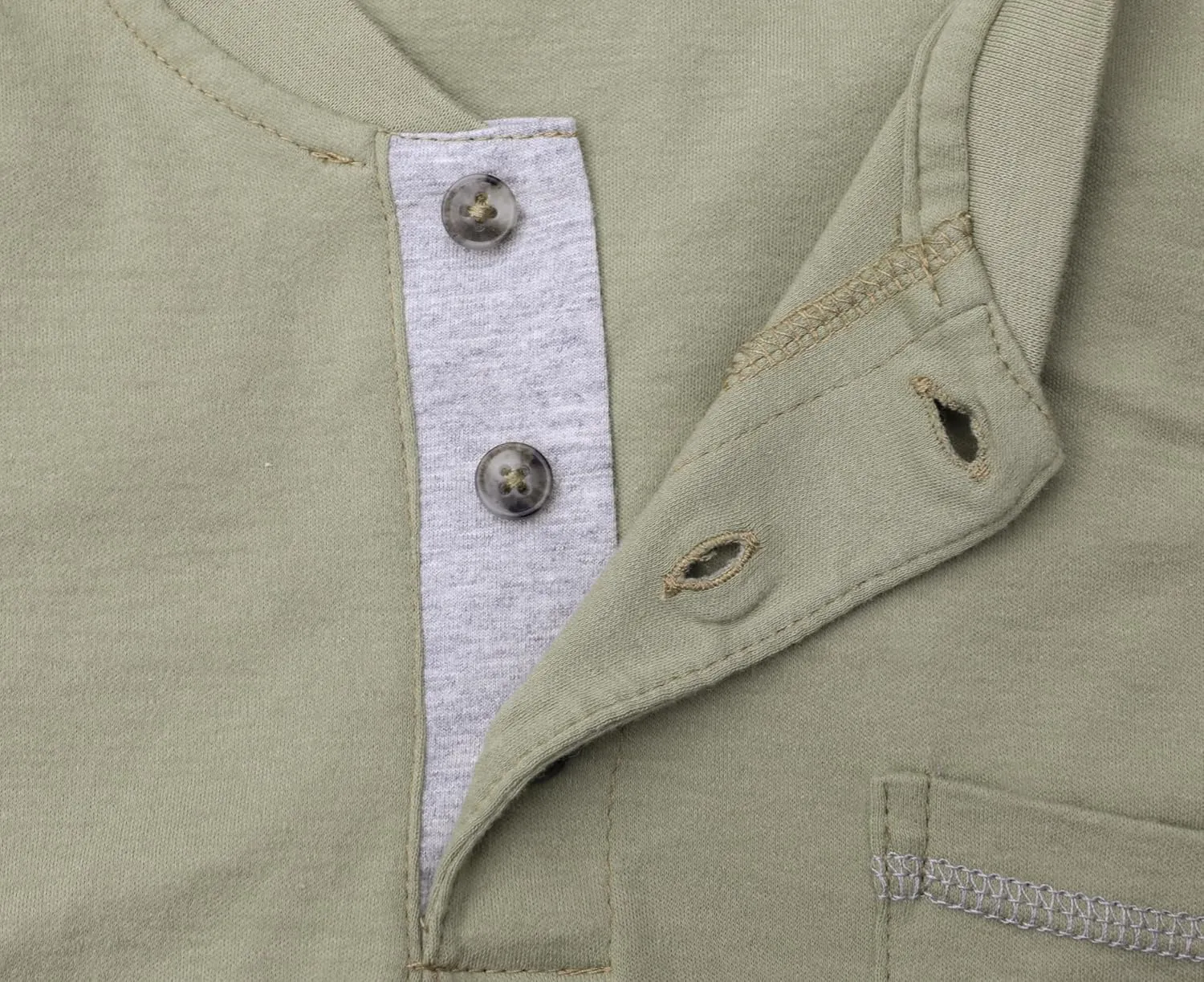 BOCOMAL FR Shirts for Men 5.5oz Lightweight Long Sleeve Work Henley Fire Resistant Shirt CAT2