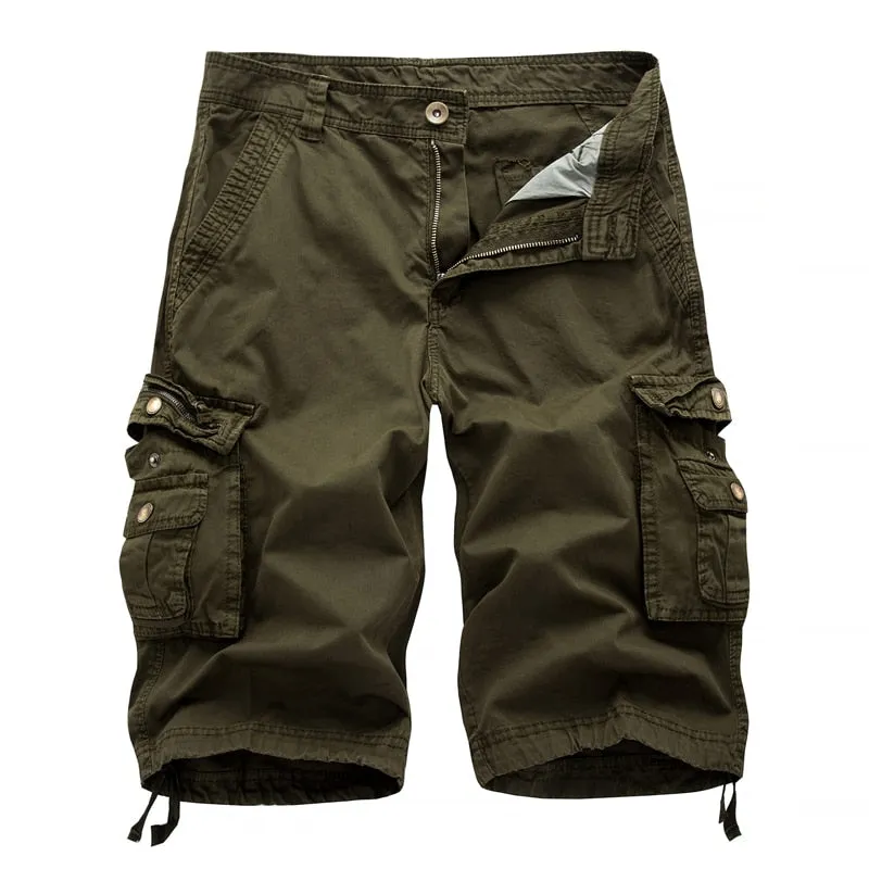Cargo Shorts Men Summer Army Military Tactical Homme Shorts