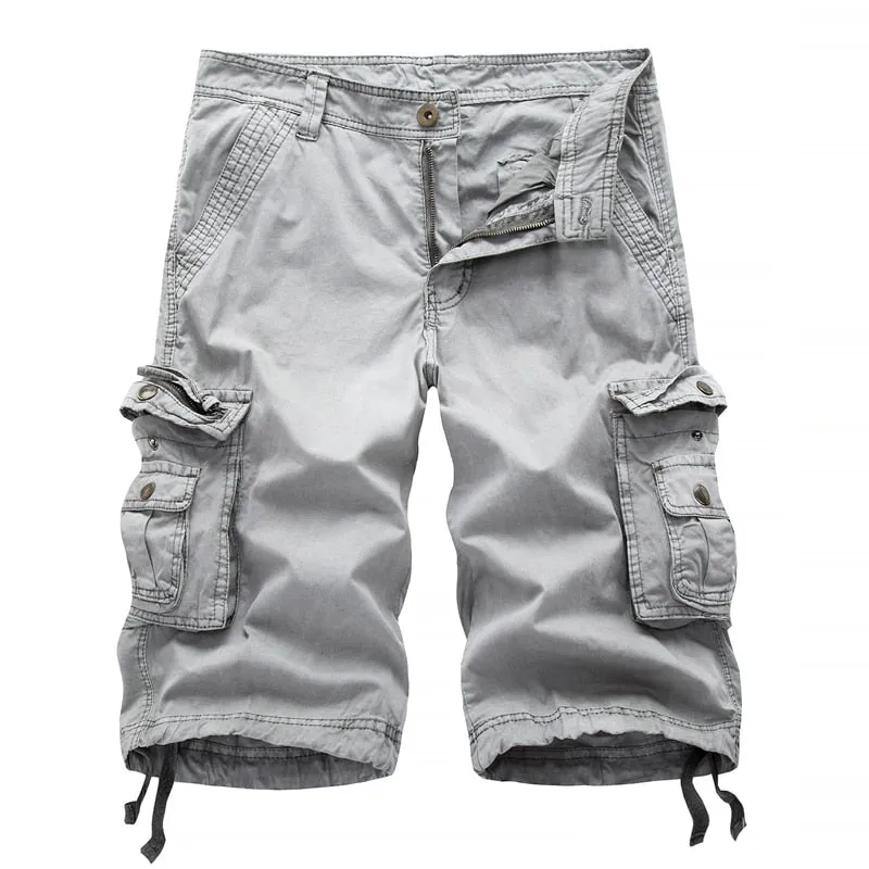 Cargo Shorts Men Summer Army Military Tactical Homme Shorts