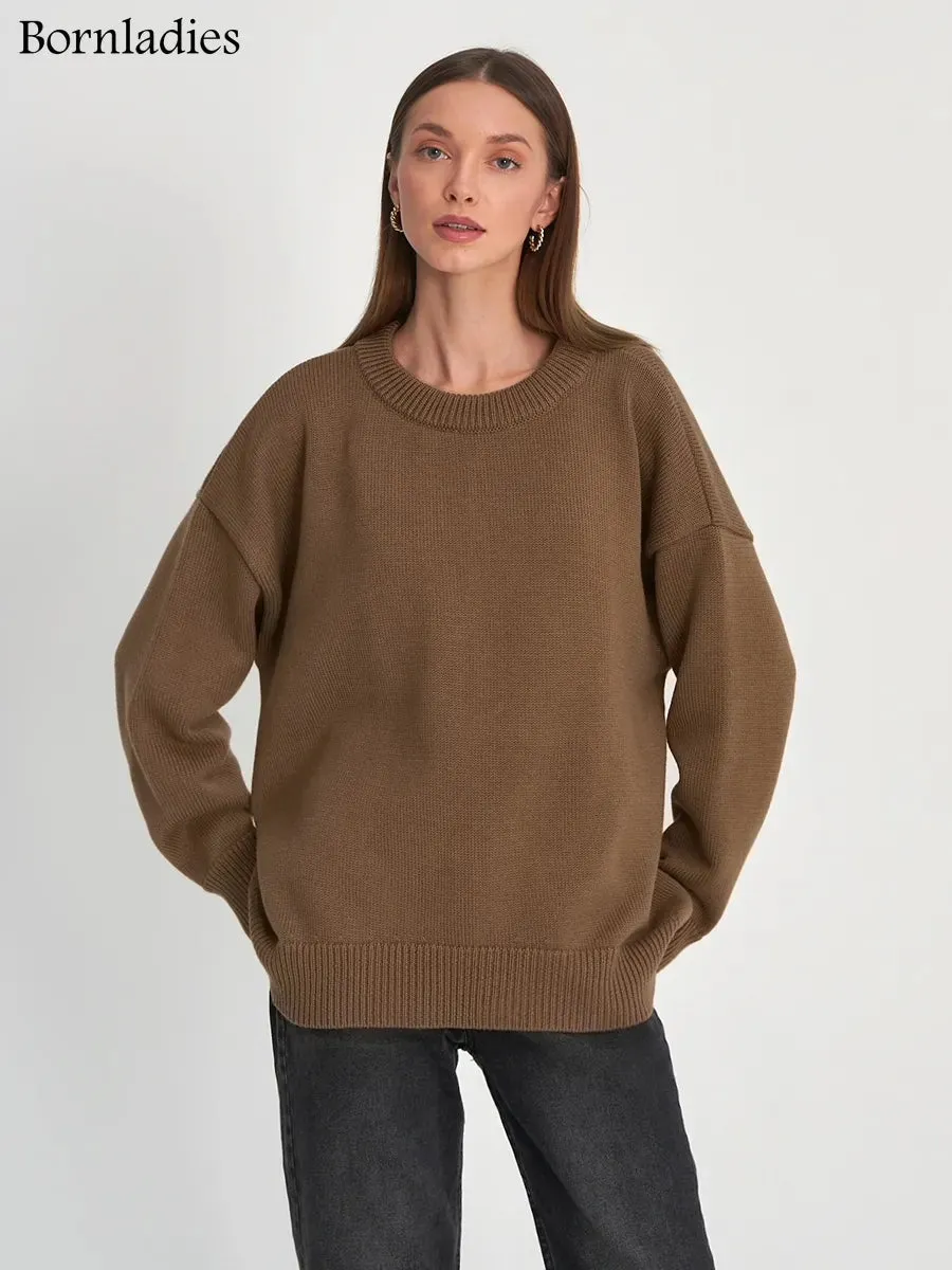 Chic Oversized Turtleneck Sweater for Women