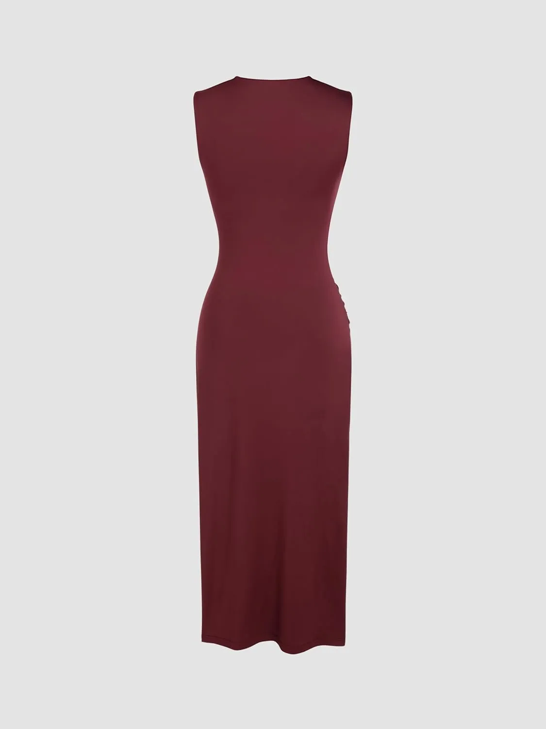 CIDER Women's Cocktail Dress Asymmetrical Neck Ruched Formal Dresses Bodycon Long Maxi Wedding Guest Dresses for Summer