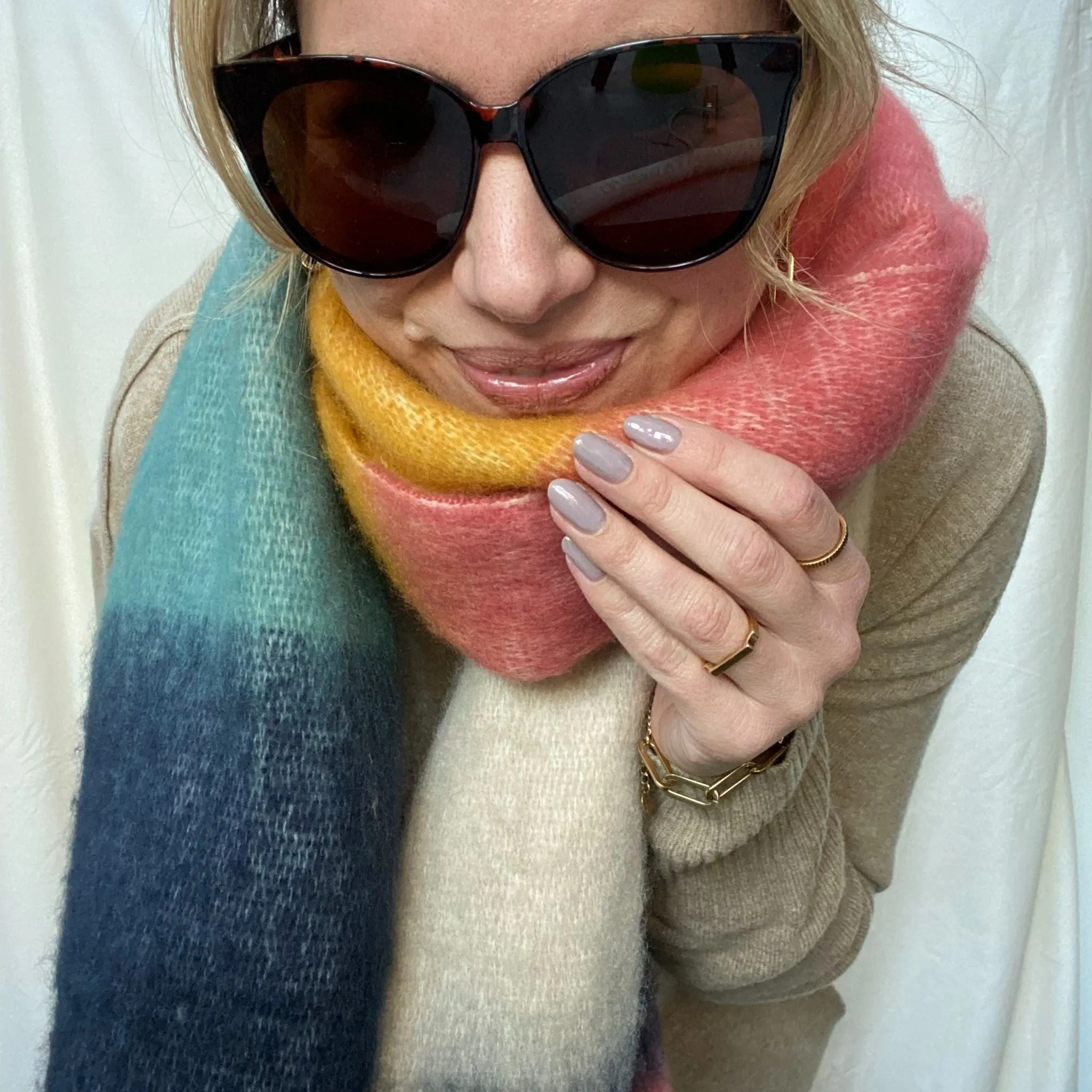 Colour Block Scarf