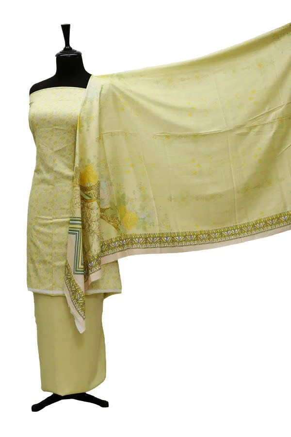 Egyption E9 D/Print Linen`21 D#134 (Lemon)