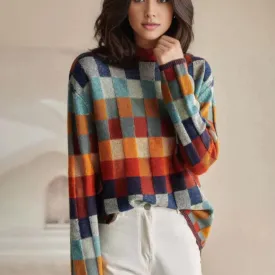 EMILY - PATCHWORK TURTLENECK