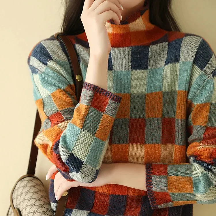 EMILY - PATCHWORK TURTLENECK