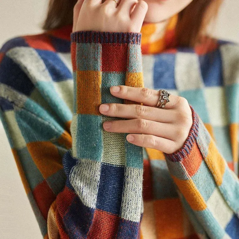 EMILY - PATCHWORK TURTLENECK