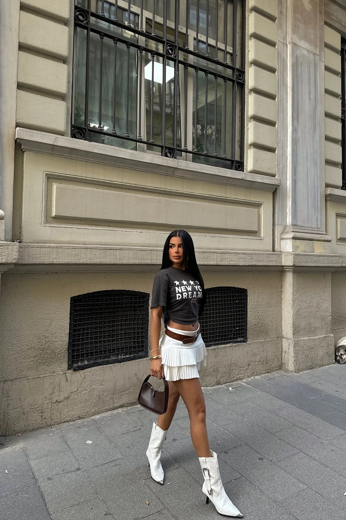 EYY Women White Pleated Mini Skirt - Stourbridge