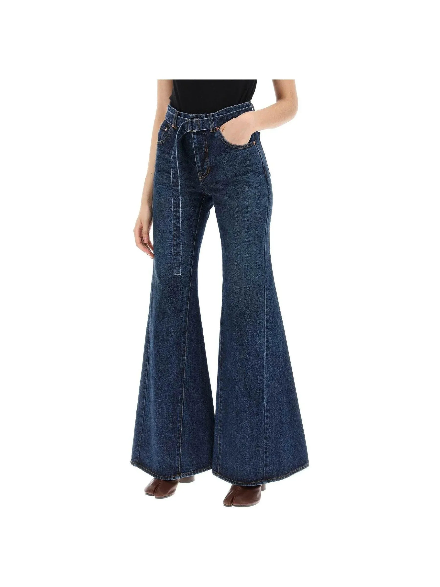 Flared Denim Jeans