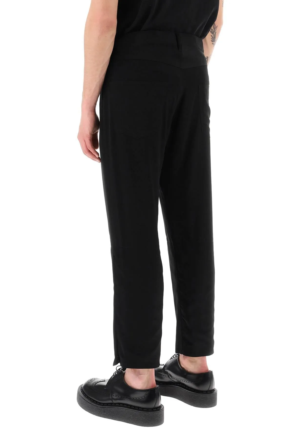 fluid five-pocket pants