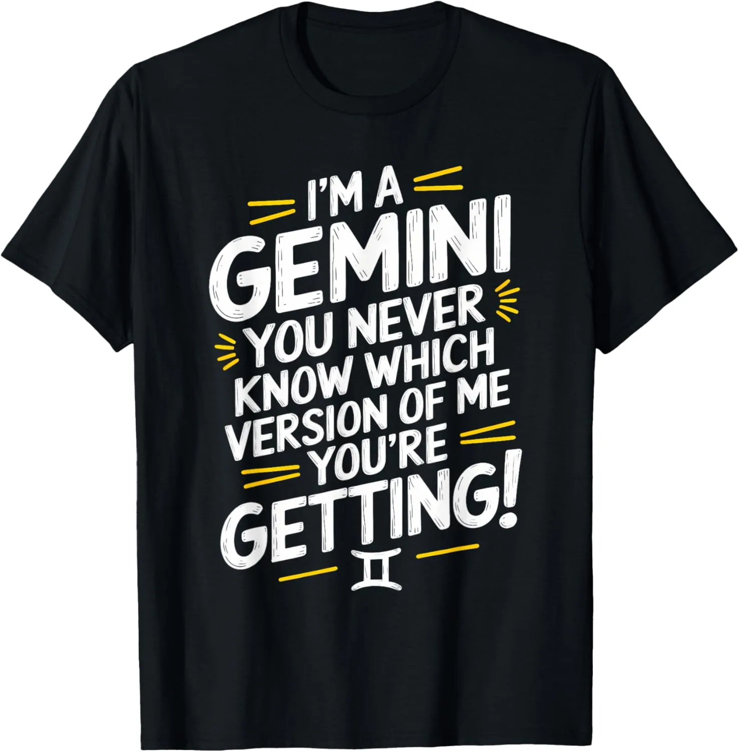 Funny Gemini Zodiac Sign Birthday Horoscope Astrology T-Shirt