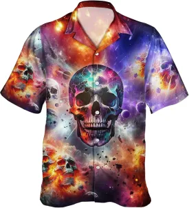Funny Hawaiian Shirt Tropical Short Sleeve Summer Beach Button Down Hawaiian Ocean Shirts for Men