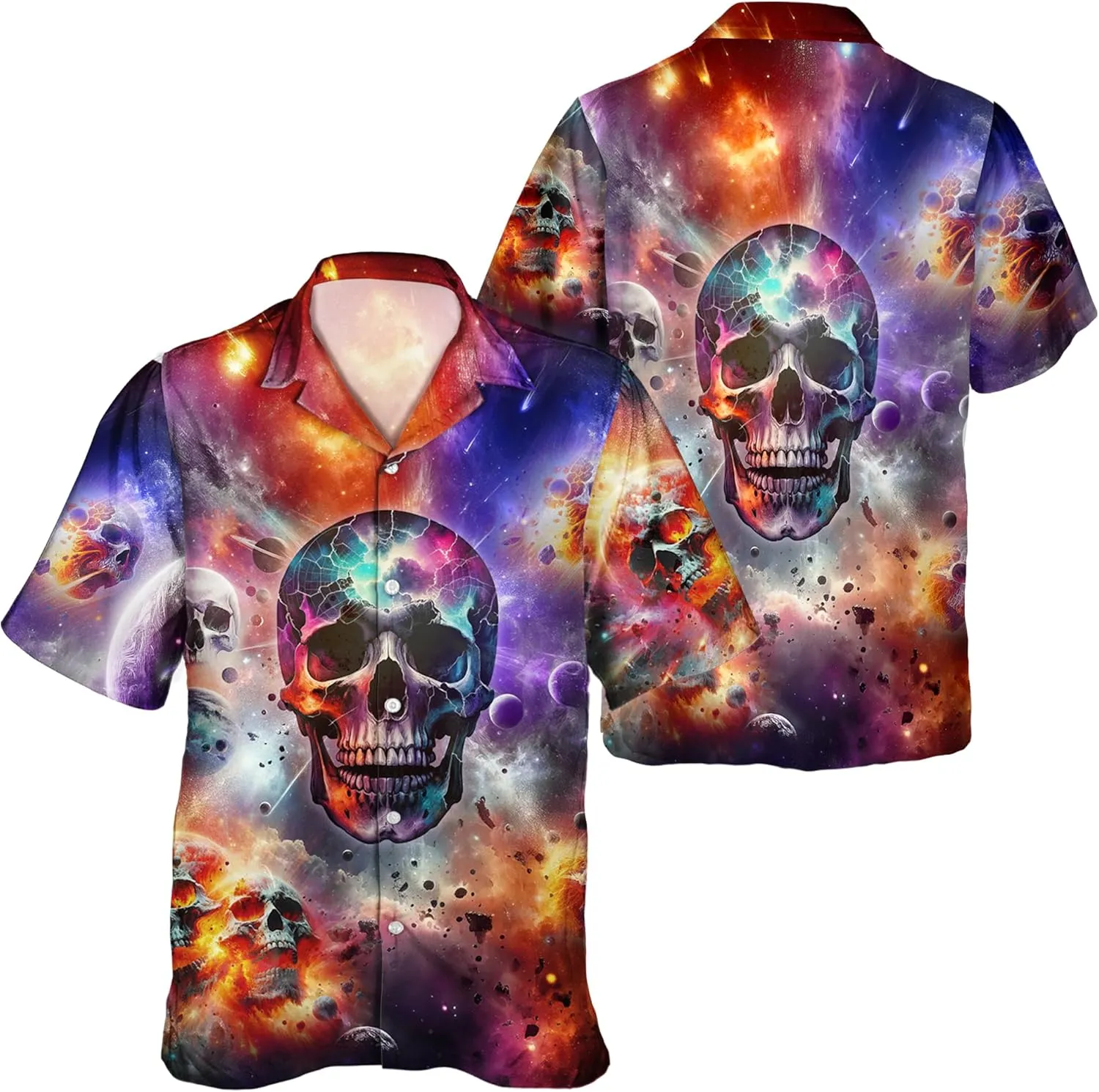 Funny Hawaiian Shirt Tropical Short Sleeve Summer Beach Button Down Hawaiian Ocean Shirts for Men