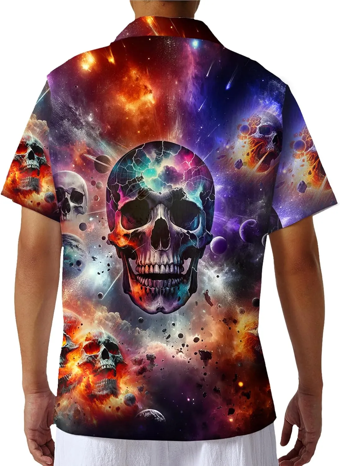 Funny Hawaiian Shirt Tropical Short Sleeve Summer Beach Button Down Hawaiian Ocean Shirts for Men