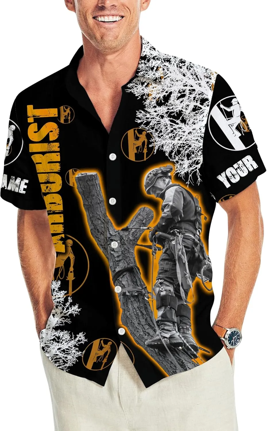 Funny Hawaiian Shirt Tropical Short Sleeve Summer Beach Button Down Hawaiian Ocean Shirts for Men