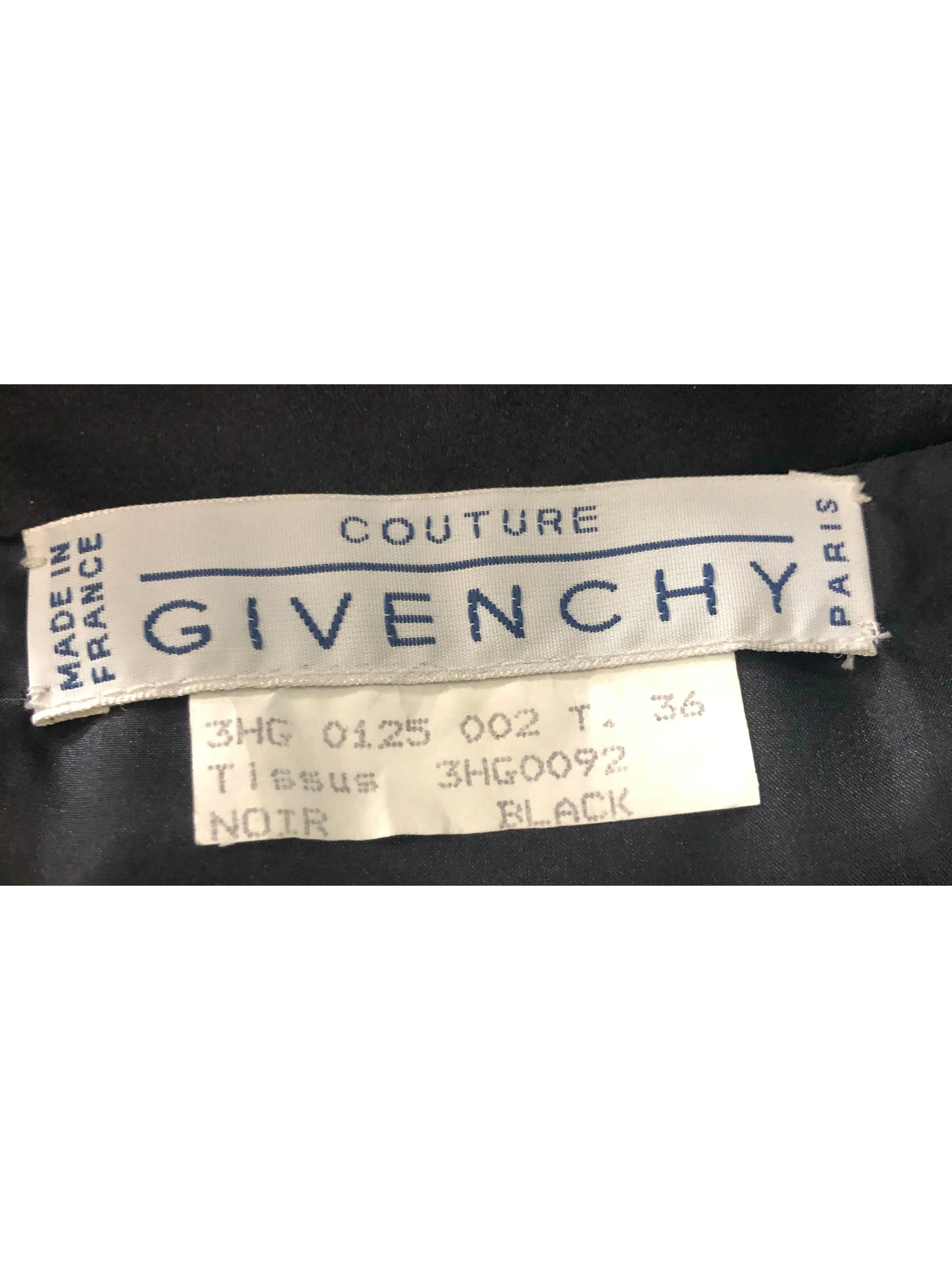 Givenchy Black 1980's Strappy Tuxedo Style Cocktail Dress