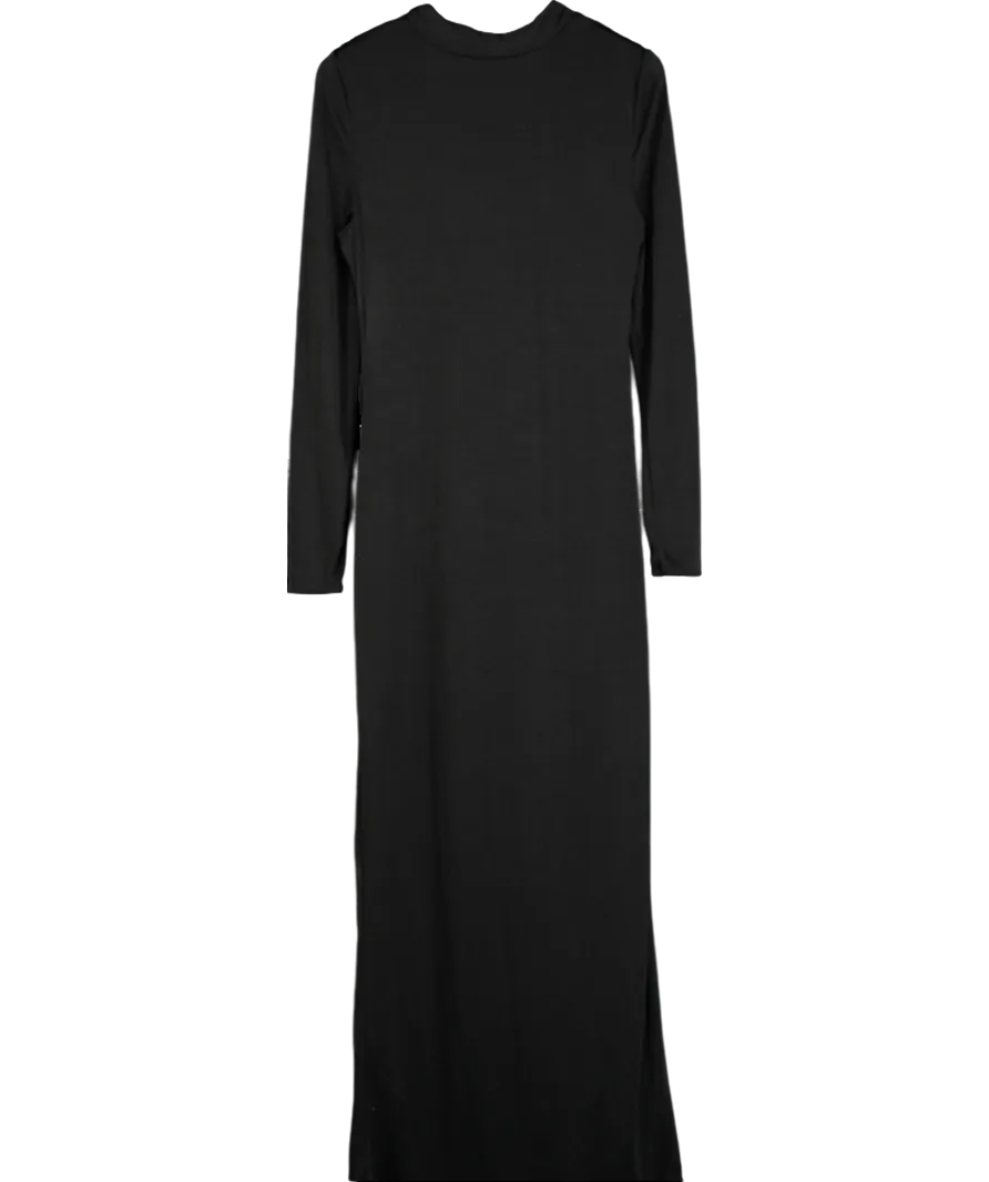 House of CB Black Saskia Draped Maxi Dress UK XL