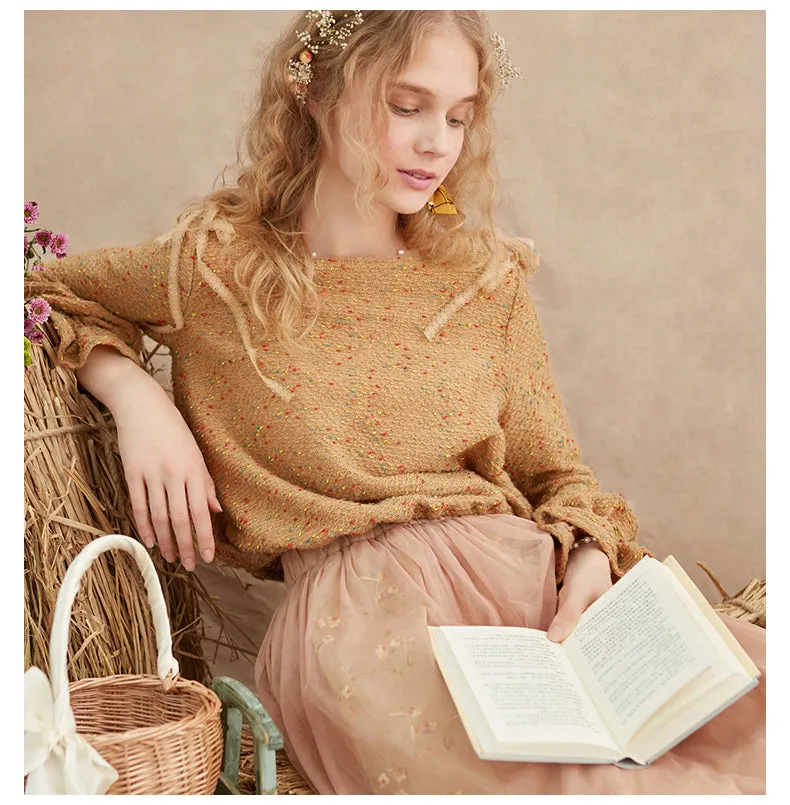 JAM PRINCESS PLEATED SKIRT IN FLORAL EMBROIDERY