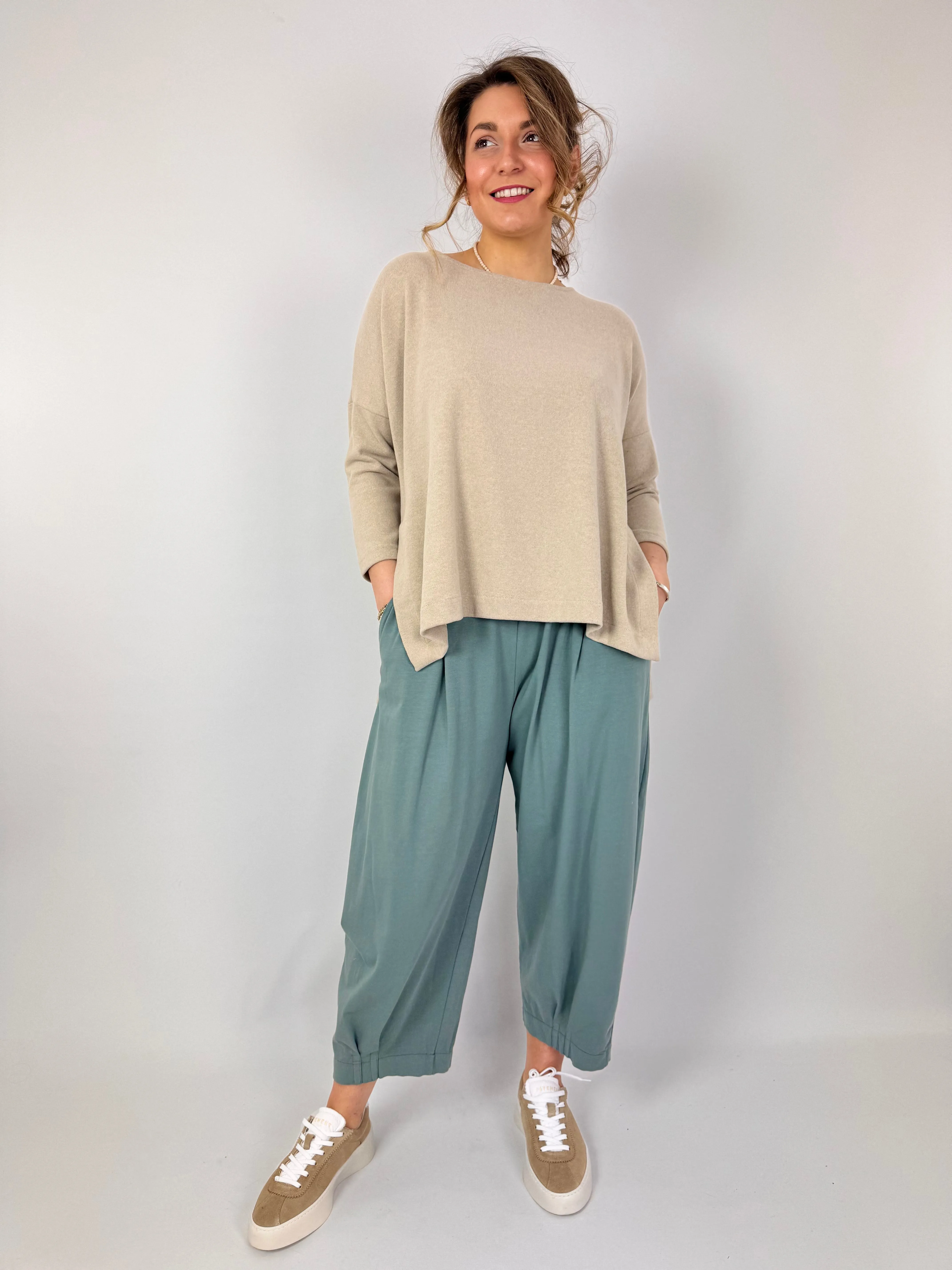 Mama b Bianco U Trousers Lago