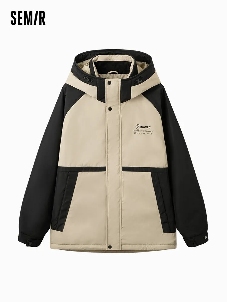 Men's mid-length thin cotton coat