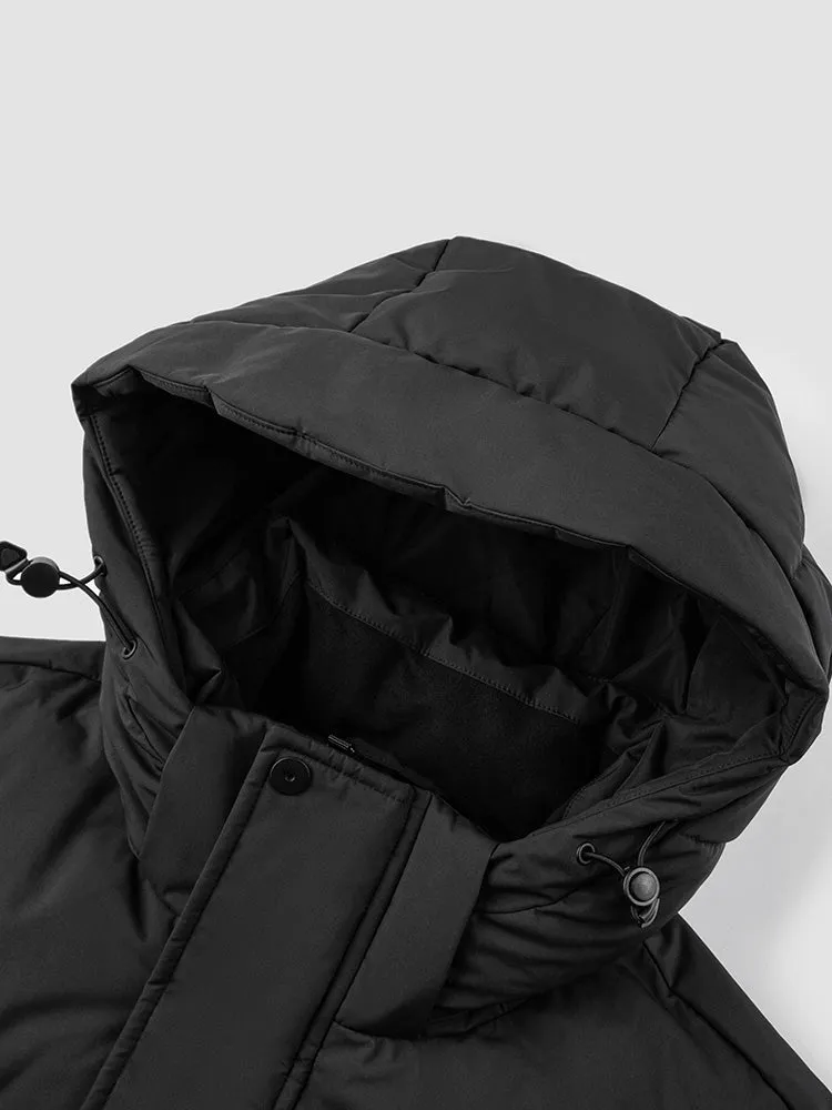 Men's mid-length thin down jacket