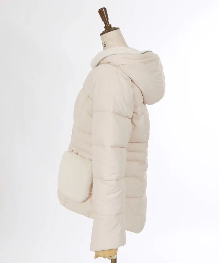 Mid-Length Padded Down Coat