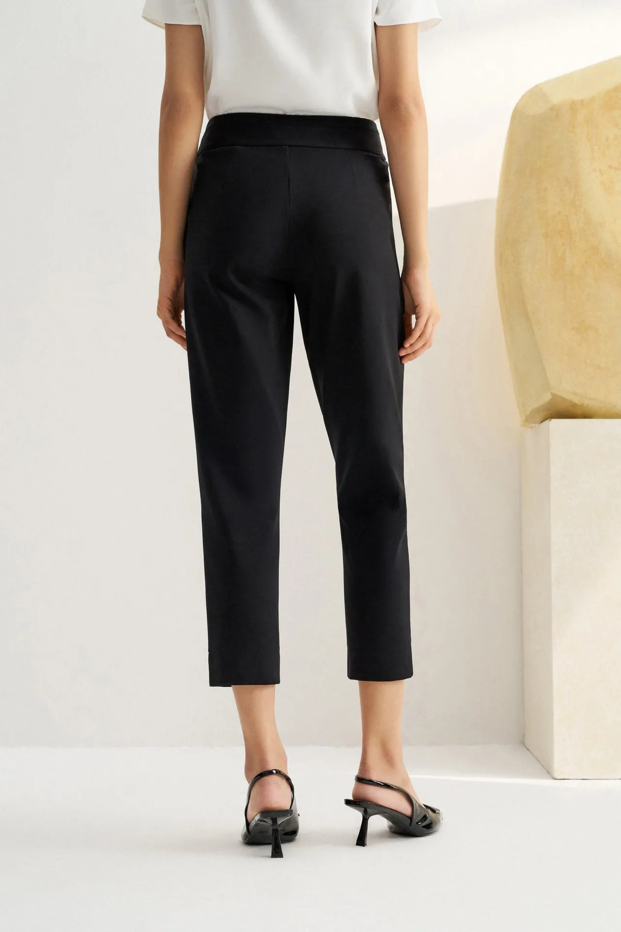 Nylon Lycra Cigarette Pants