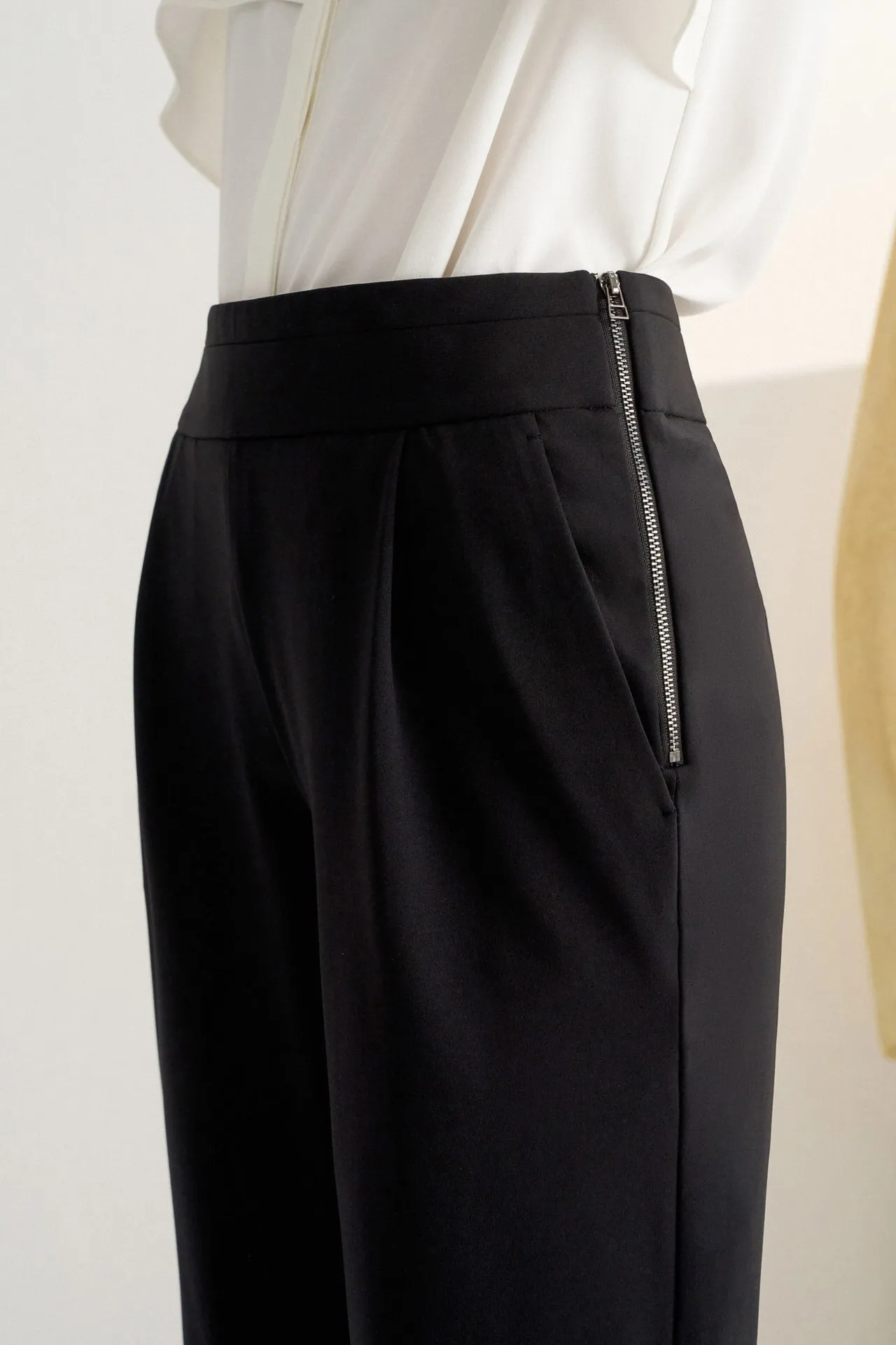 Nylon Lycra Cigarette Pants