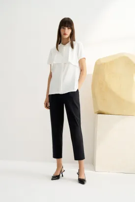 Nylon Lycra Cigarette Pants