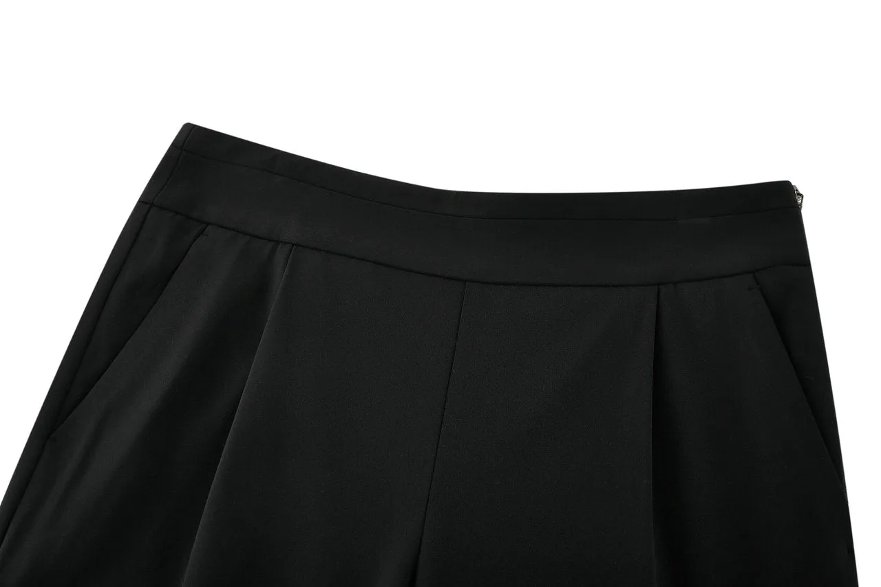 Nylon Lycra Cigarette Pants