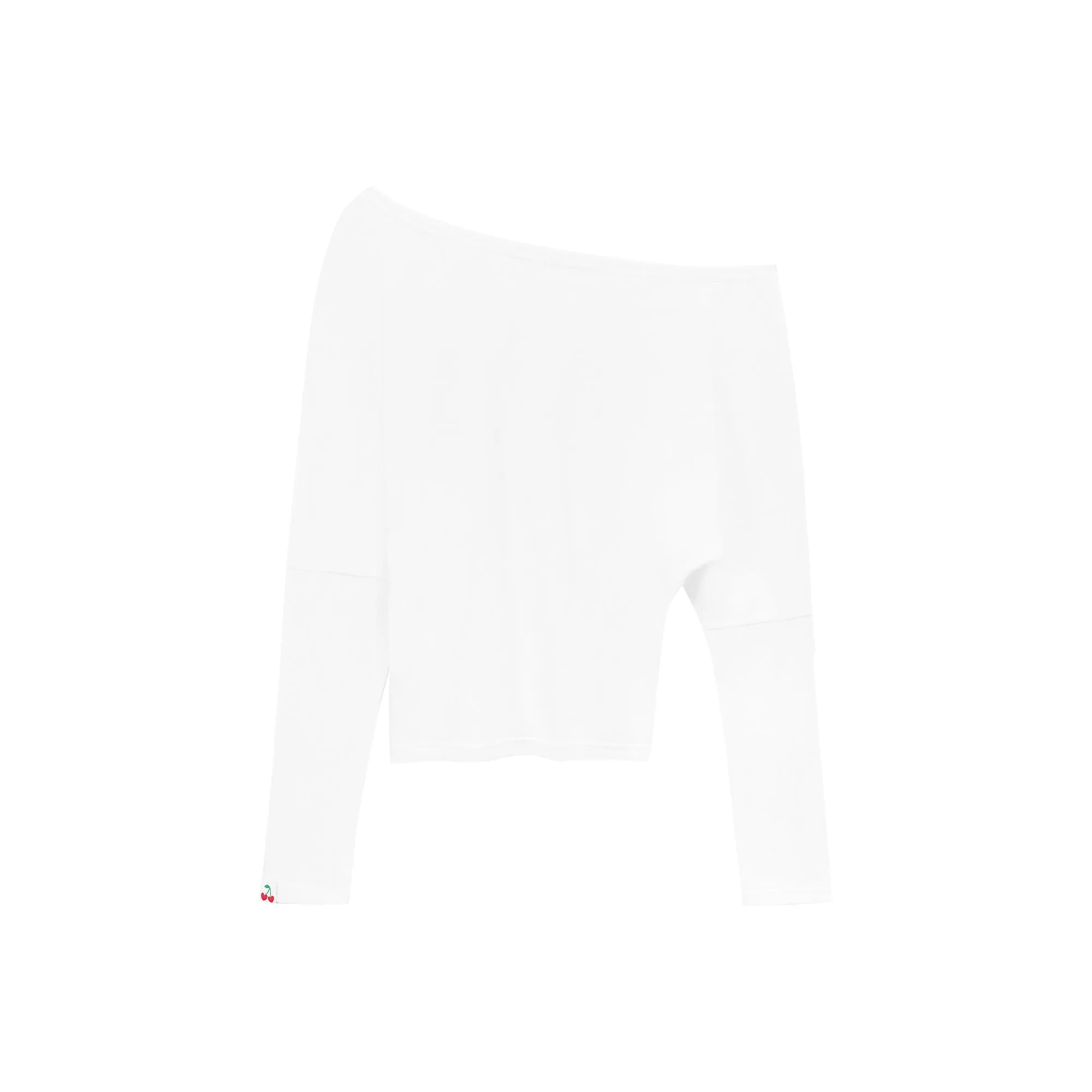 Off The Shoulder Loosefit Long Sleeve Basic T-Shirt