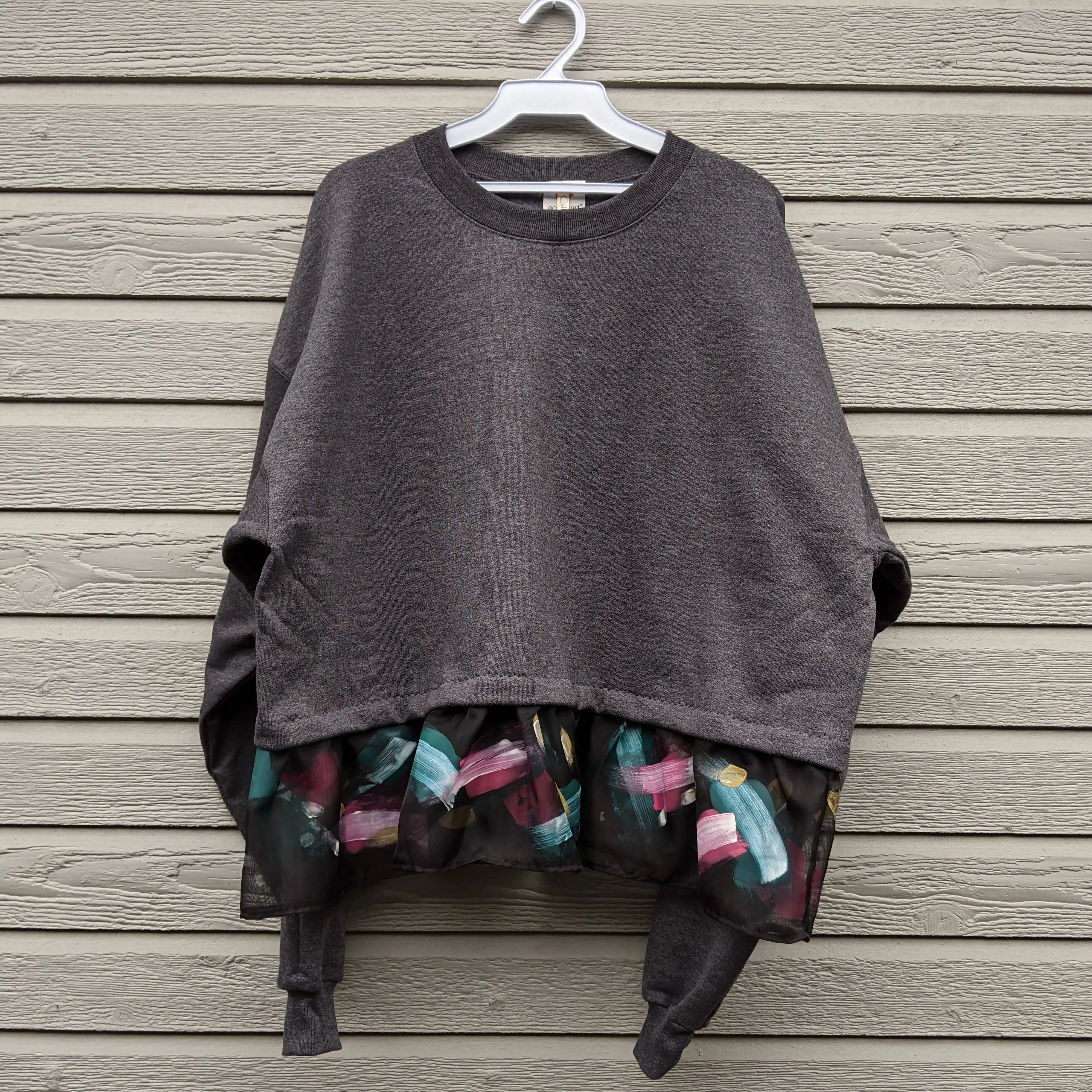 Painted Cropped Sweatshirt