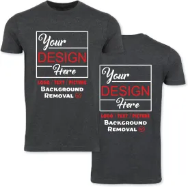 Personalized Image/Text for Your Company/Wedding/Greetings with Digital Printing | Unisex Adult | Custom T-Shirt