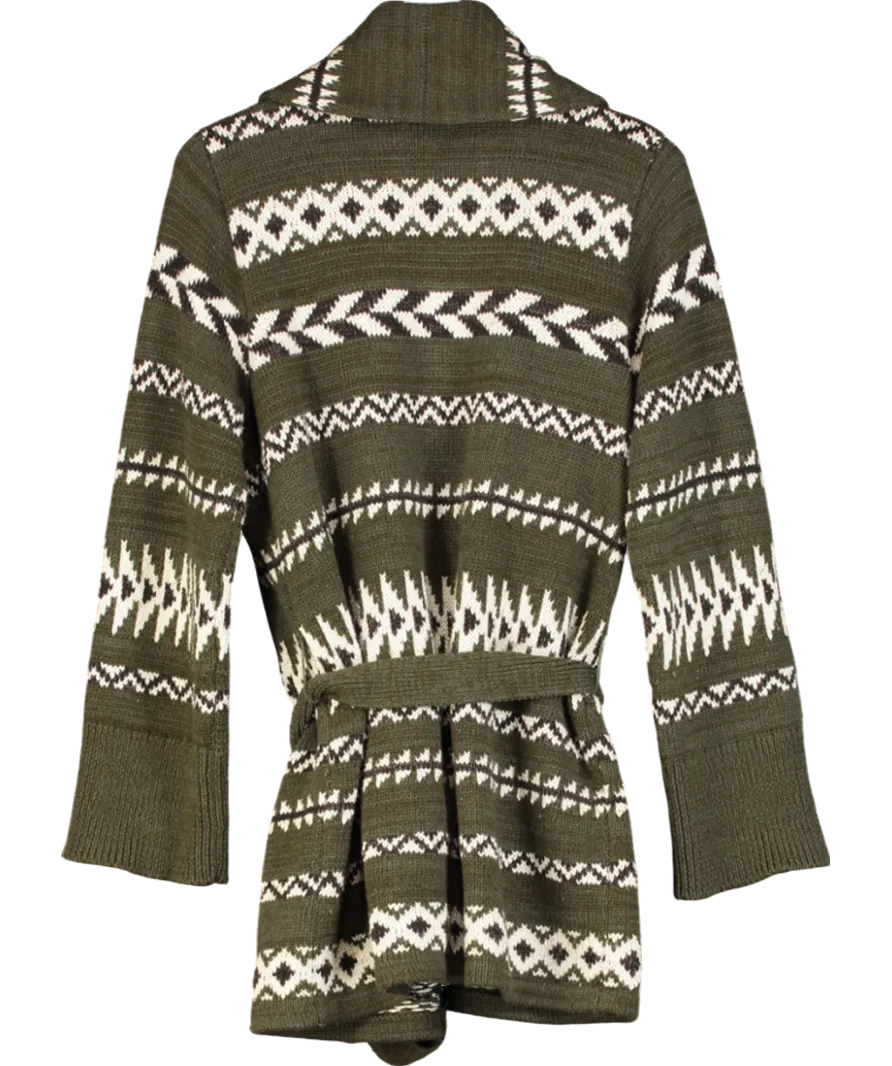 Polo Ralph Lauren Geometric-Motif Shawl-Collar Cardigan UK S
