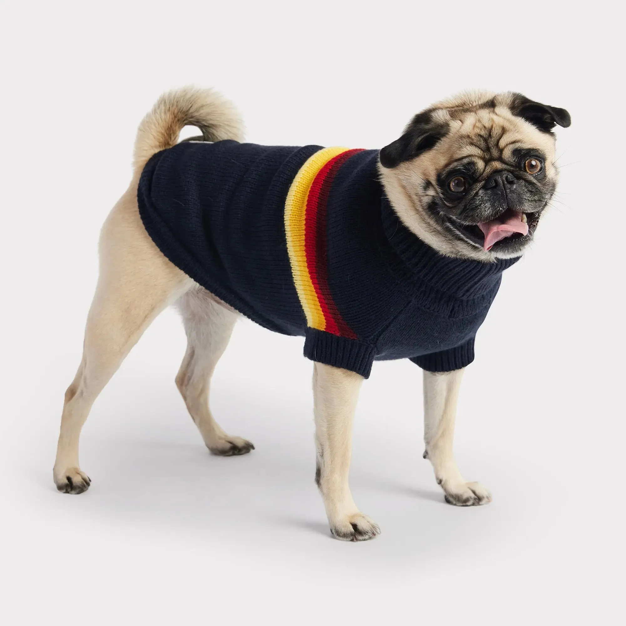Retro Dog Sweater | Navy