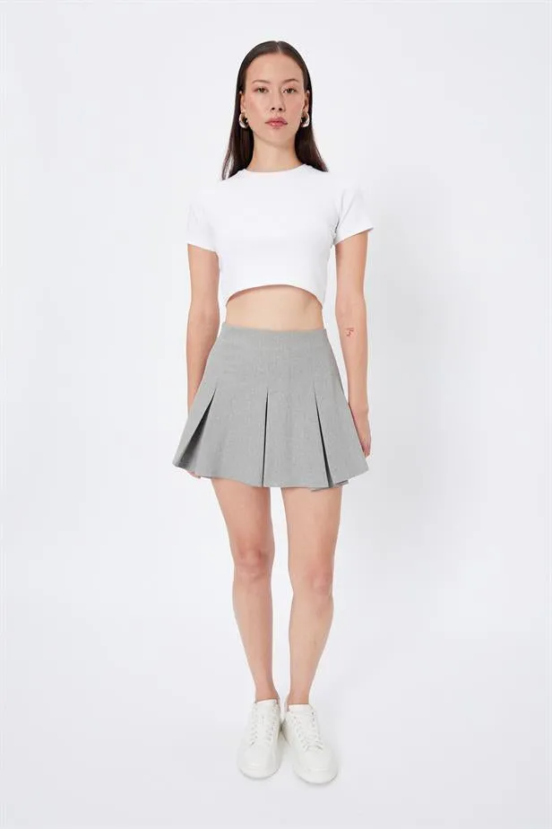 RYN Wholesale Pleated Skirt Gray - Santa Cruz Xoxocotlán
