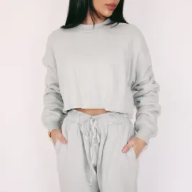 SAGE CROPPED SWEATSHIRT
