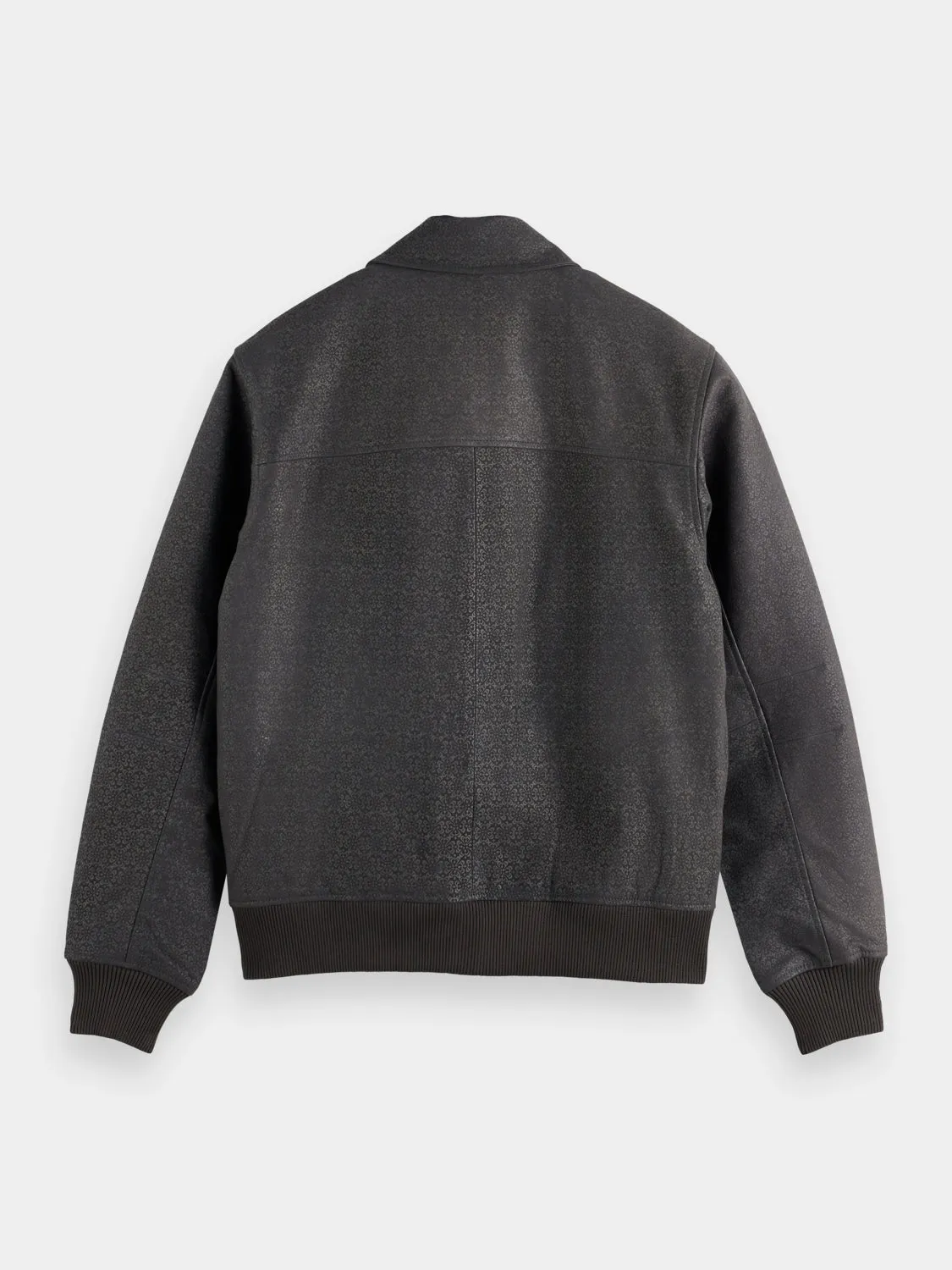 Scotch Soda x Joe Jonas suede tuxedo blouson