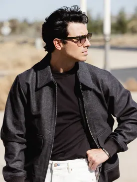 Scotch Soda x Joe Jonas suede tuxedo blouson