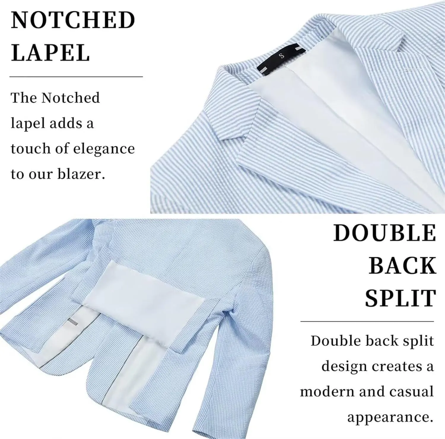 Seersucker Suit Mens 2 Piece Striped Jacket Blazer Shorts Suits Summer Set Grooms SearSucker Suit for Wedding Prom