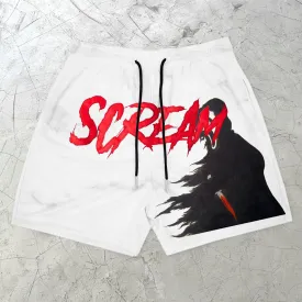 Spoof fashion casual mesh shorts