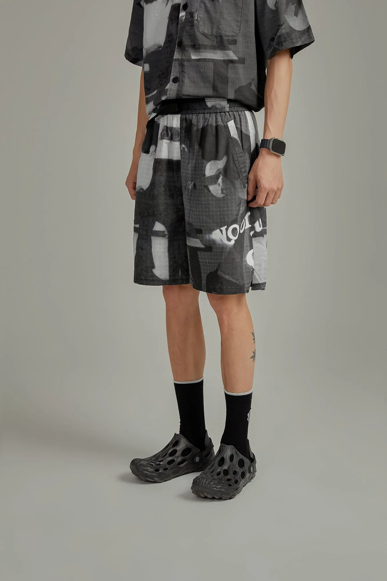String Printed Casual Shorts