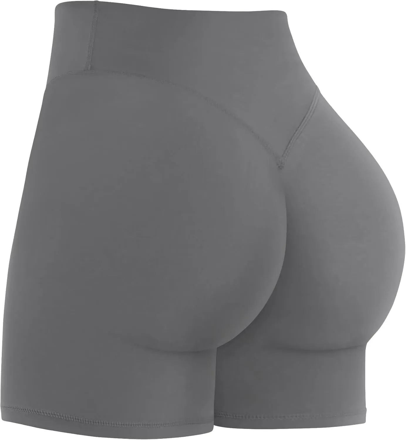 Sunzel Women's Invisible Butt Scrunch Shorts, High Waisted Biker Shorts, Gym Workout Yoga Running Shorts with Tummy Control