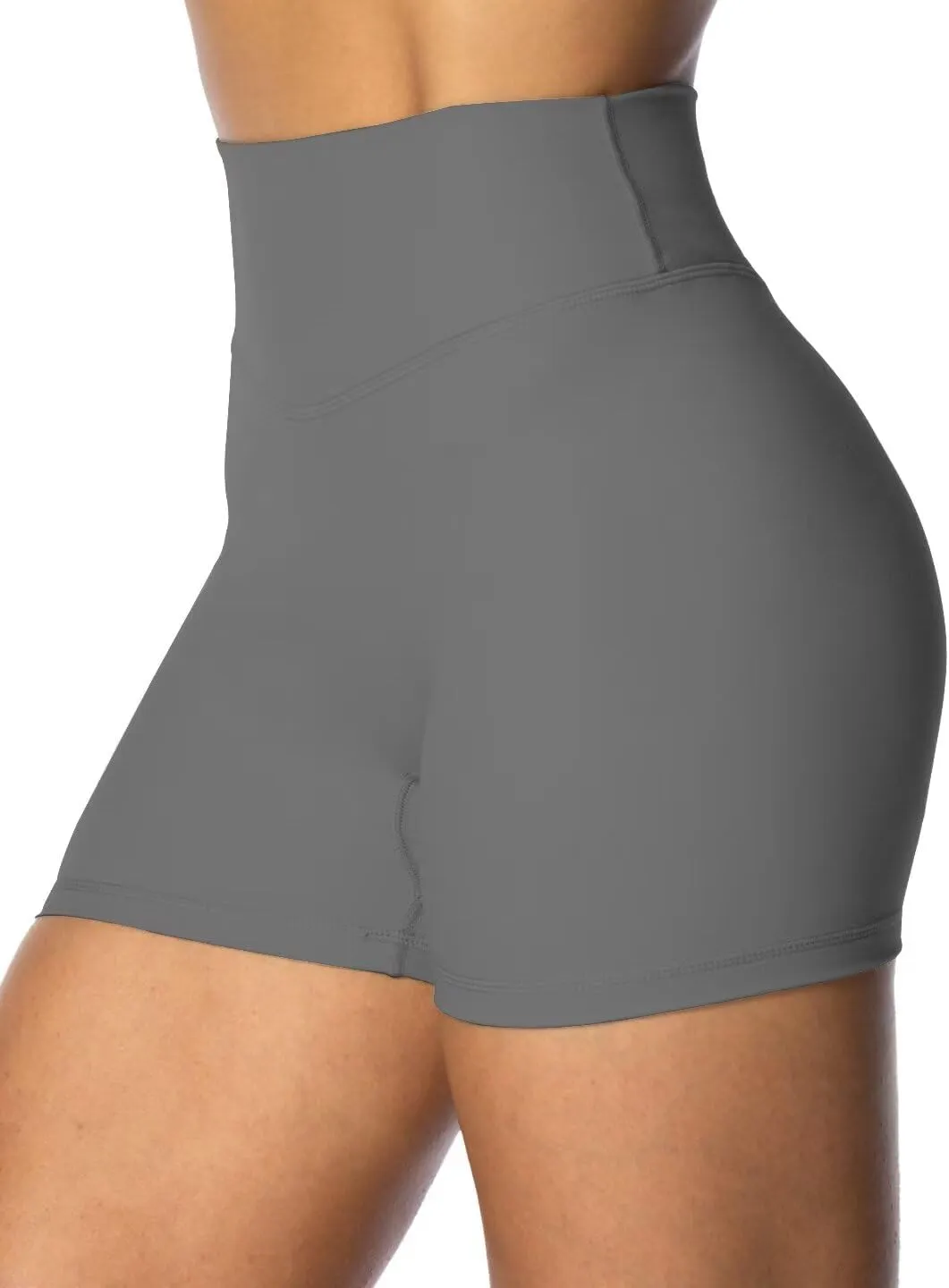 Sunzel Women's Invisible Butt Scrunch Shorts, High Waisted Biker Shorts, Gym Workout Yoga Running Shorts with Tummy Control