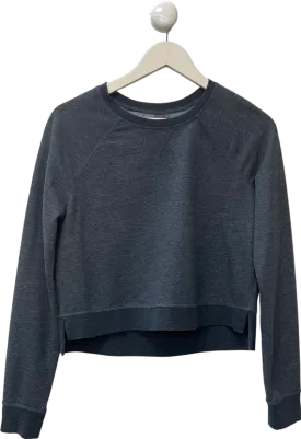 Sweaty Betty Blue After Class Crop Sweatshirt UK M