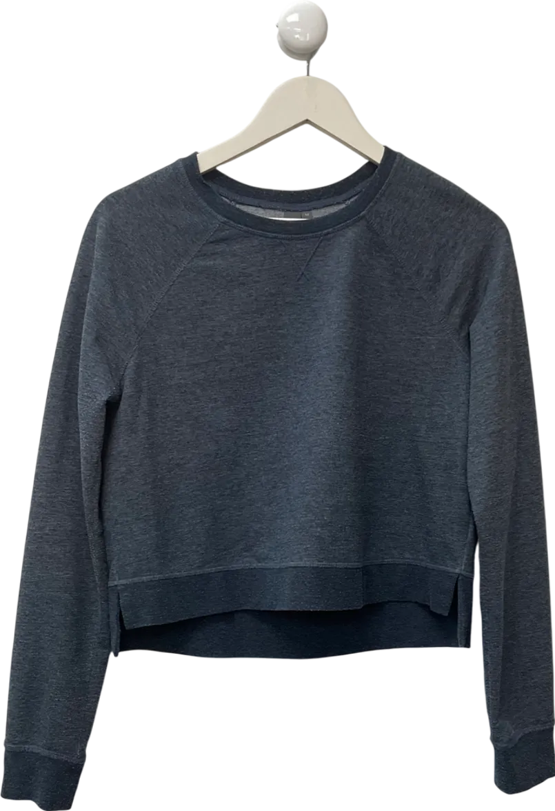 Sweaty Betty Blue After Class Crop Sweatshirt UK M